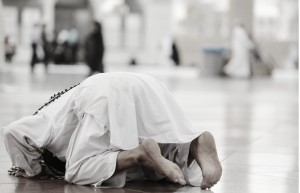 A Muslim praying