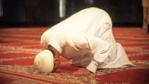a praying person